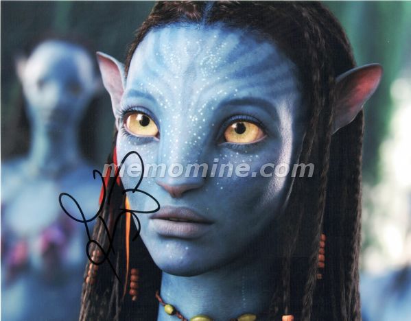 Avatar Zoe Saldana as Neytiri Autograph Copy **In Stock** - Click Image to Close